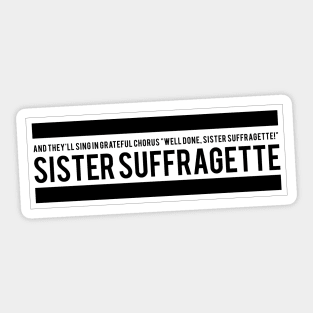 Sister Suffragette Squad Sticker